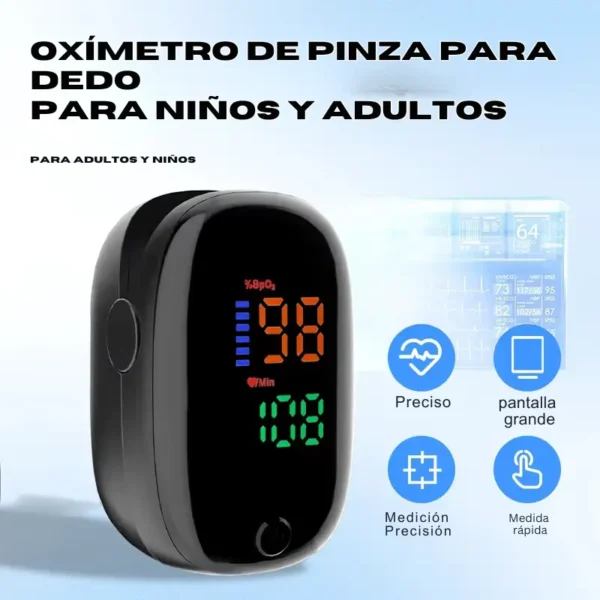 Termómetro y oxímetro digital