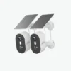2 cámaras de exteriores con panel solares